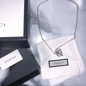 Gucci Britt Double G Toggle Necklace